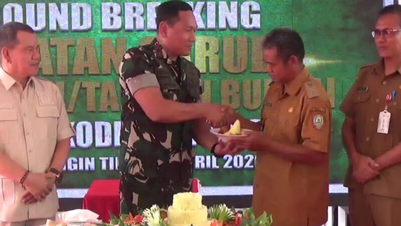 Dandim 1015/Sampit Menghadiri Kegiatan Ground Breaking Pembangunan Jembatan Perintis Garuda