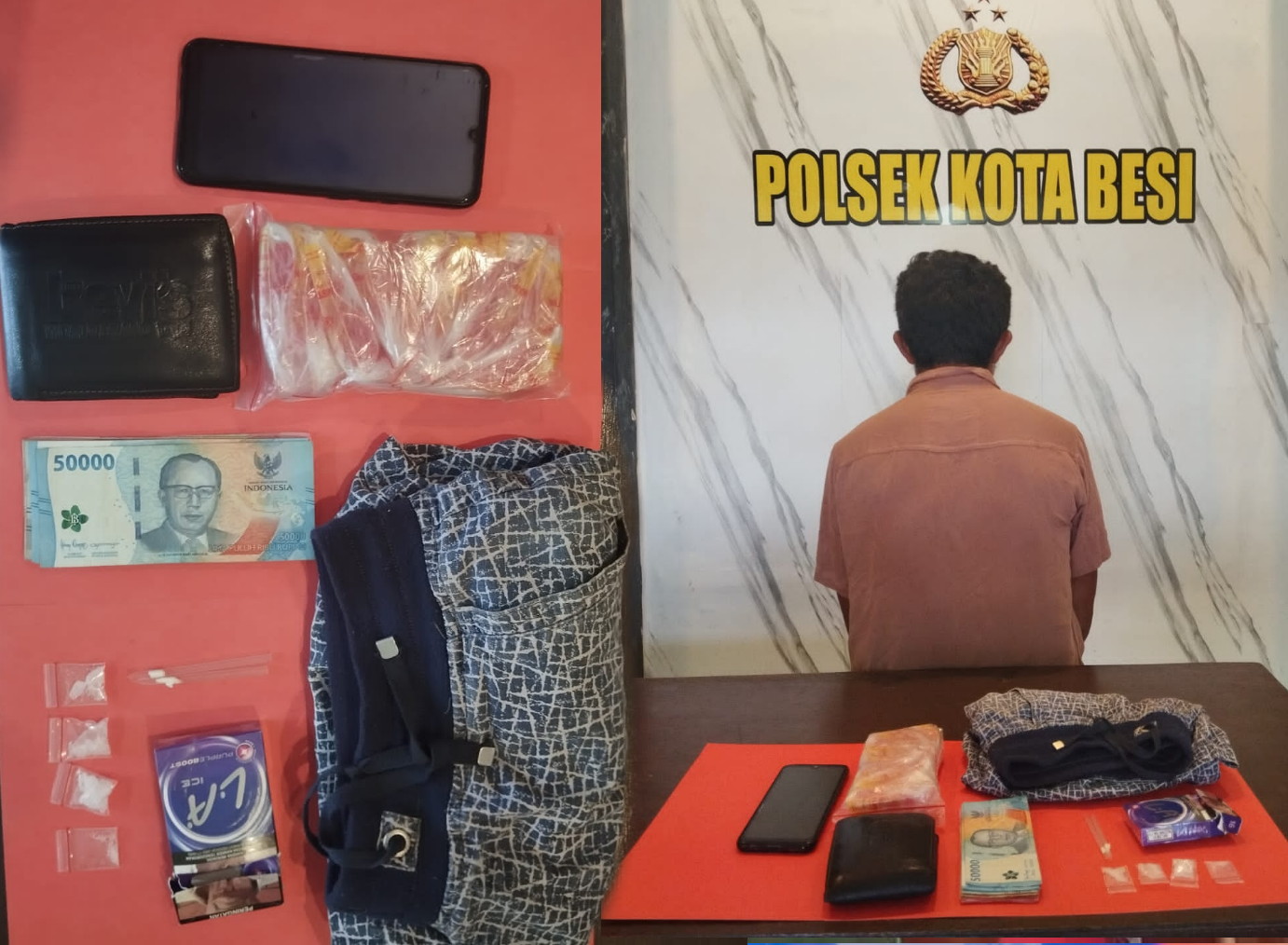Pengedar Sabu di Kota Besi Hulu Diamankan Unit Reskrim Polsek Kota Besi