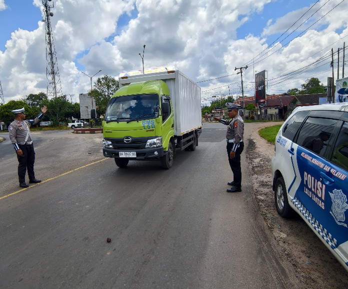 Satlantas Polres Kotim Gelar Patroli Jarak Jauh, Pantau SPBU dan Cegah Laka Lantas di Jalur Tjilik Riwut
