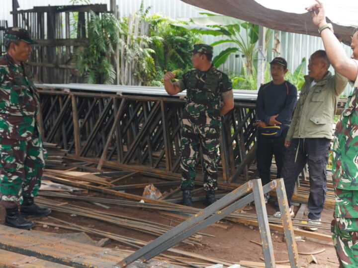 Dandim 1015/Sampit Dampingi Danrem 102/Pjg Tinjau Progres Pembangunan KDKMP