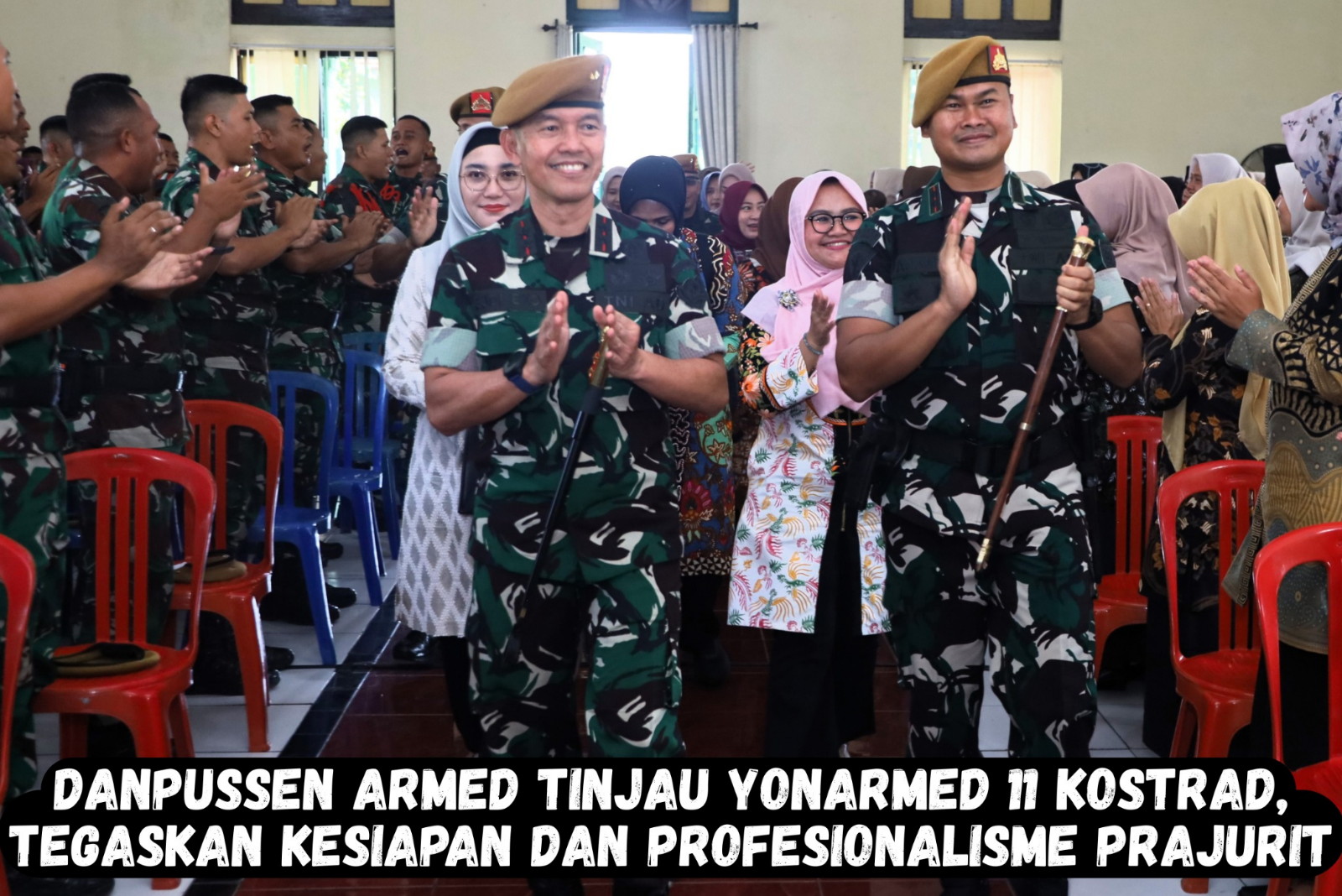 Danpussen Armed Tinjau Yonarmed 11 Kostrad, Tegaskan Kesiapan dan Profesionalisme Prajurit
