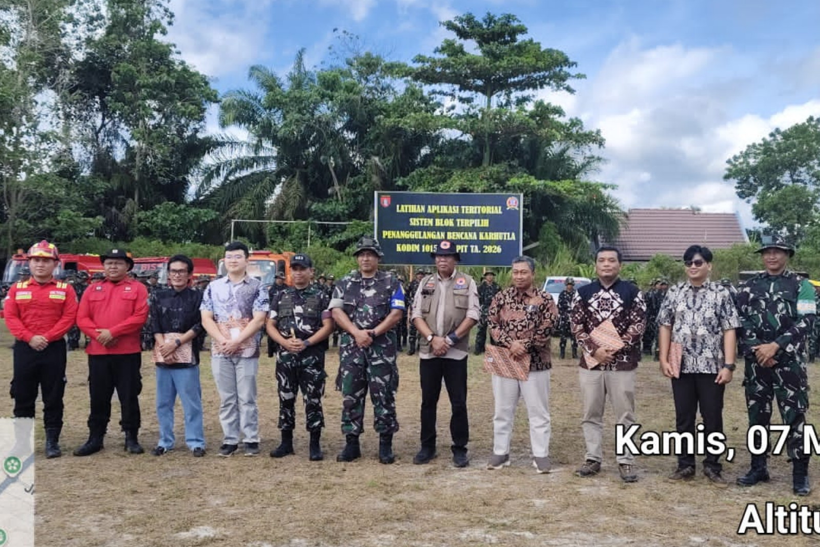 Sinergi Tanpa Batas, Kodim 1015/Sampit dan Perusahaan Swasta Gelar Latihan Gabungan Penanggulangan Karhutla