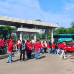 Polsek Cikupa Kawal Keberangkatan Massa Buruh SP/SB ke DPR RI dalam Rangka May Day 2026