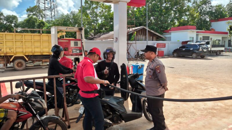 Polisi Patroli SPBU Pelantaran Stok Aman, Harga Stabil