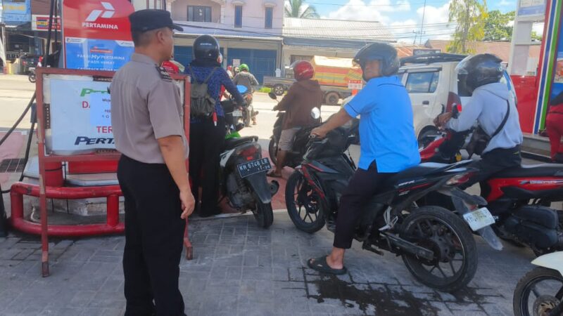 Cegah Penyalahgunaan, Polsek Ketapang Perketat Pengawasan BBM Bersubsidi di SPBU Jalan Pelita