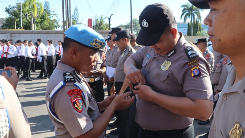 Tingkatkan Kedisiplinan, Kapolres Kotim Pimpin Langsung Gaktibplin Personel