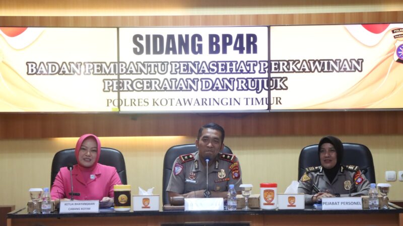 Waka Polres Kotim Pimpin Sidang BP4R Perkawinan PNPP Polres Kotim