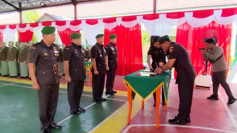 Komandan Kodim 1015/Sampit Hadiri Acara Penyerahan Jabatan dan Serah Terima Jabatan di Makorem 102/Panju Panjung