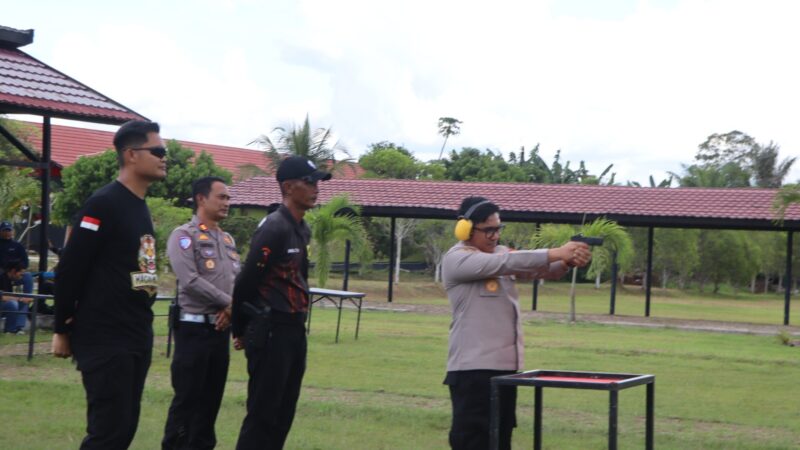 Tingkatkan Profesionalisme, Polres Kotim Gelar Latihan Menembak di Mako Brimob Sampit
