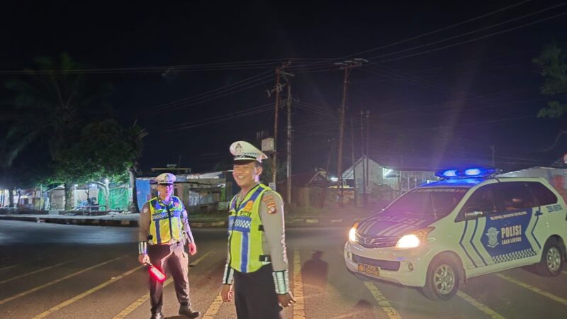 Blue Light Menyala di Sampit: Satlantas Polres Kotim Sisir Titik Rawan Demi Keamanan Warga