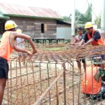 Semangat Tak Pernah Padam, Kerangka Beton Tiang Pancang Siap Dipasang