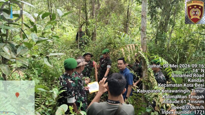 Perkuat Pertahanan di Kotim, Korem 102/Pjg Lakukan Pematokan Lahan Pembangunan Yon TP 923 Mentaya