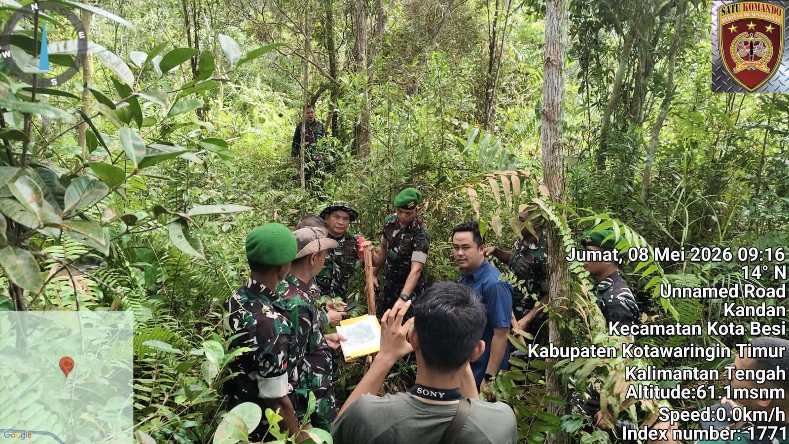 Perkuat Pertahanan di Kotim, Korem 102/Pjg Lakukan Pematokan Lahan Pembangunan Yon TP 923 Mentaya