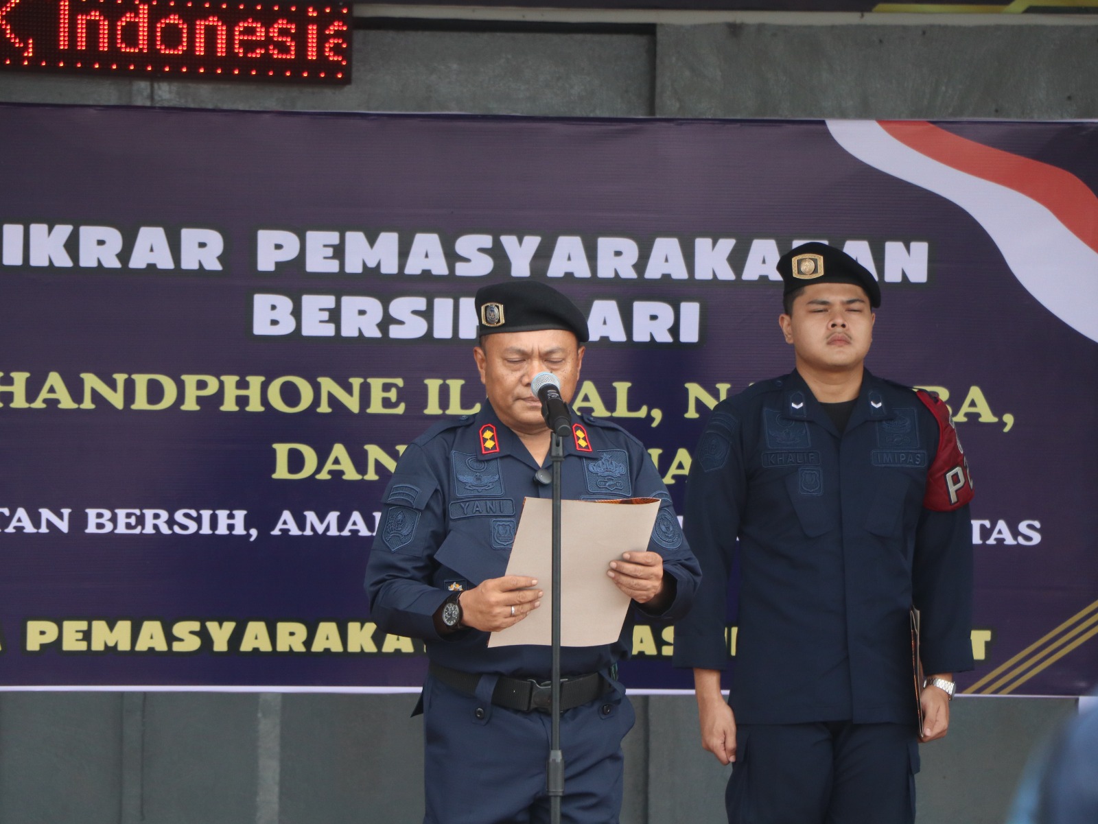 Perangi Narkoba dan HP Ilegal, Polres Kotim Hadiri Apel Ikrar Pemasyarakatan Bersih di Lapas Sampit