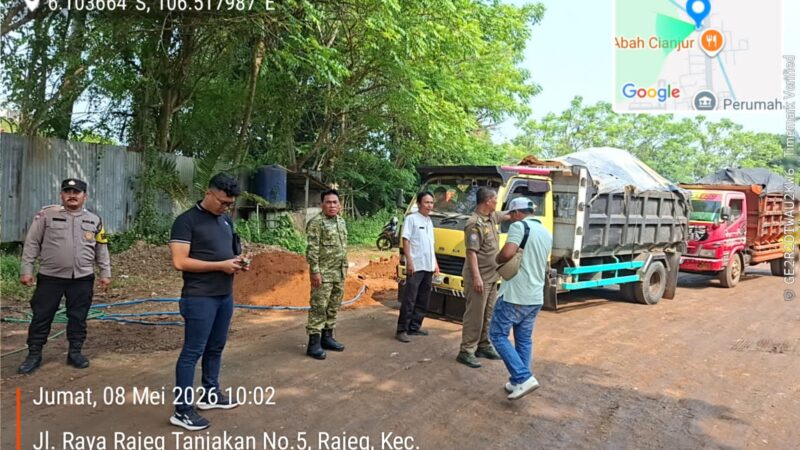 Soal Aktivitas Galian Tanah, Polsek Rajeg Lakukan Pendalaman