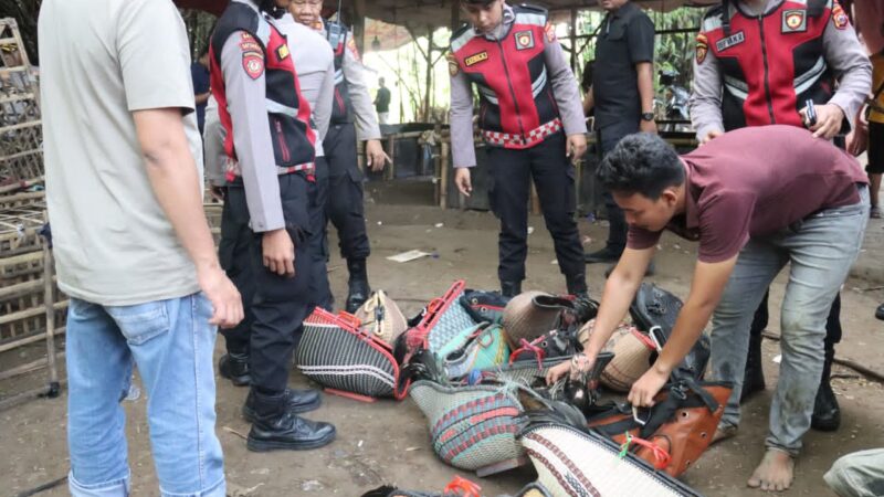 Polresta Tangerang Gerebek Judi Sabung Ayam di Jayanti, Dua Orang dan 28 Unit Motor Diamankan