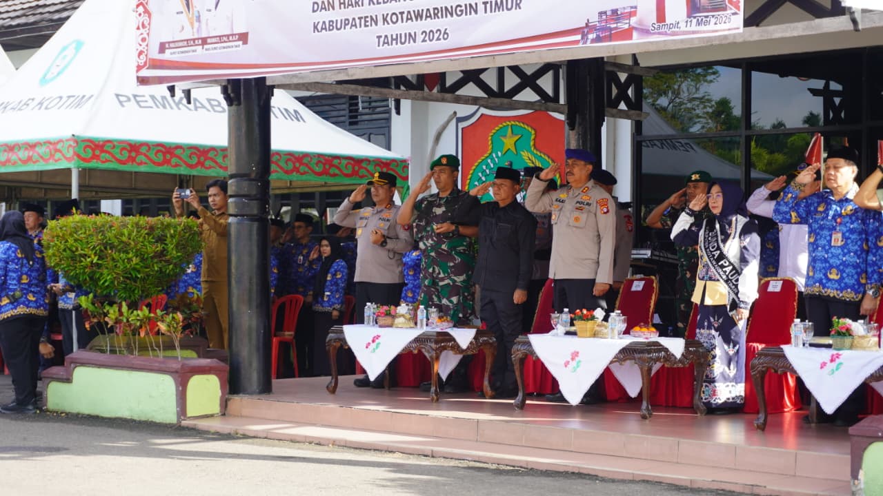 Dandim 1015/Sampit Hadiri upacara Peringati Hari Pendidikan Nasional, Hari Otonomi Daerah ke-XXX, Dan Hari Kebangkitan Nasional Tahun 2026