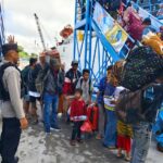 Cegah Tindak Pidana Didalam Kapal, Polsek KP Mentaya Amankan Keberangkatan KM.KIRANA III di Pelabuhan Pelindo.