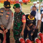 Antisipasi Karhutla, Polsek Cempaga Hulu Hadiri Apel Siaga di PT. BGA Desa Pantai Harapan