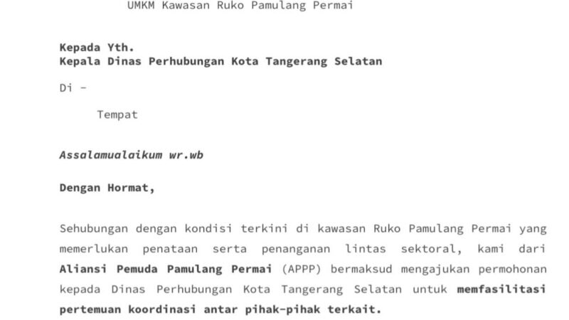 Dugaan Pungli di Ruko Pamulang Permai, APPP Layangkan Protes Keras