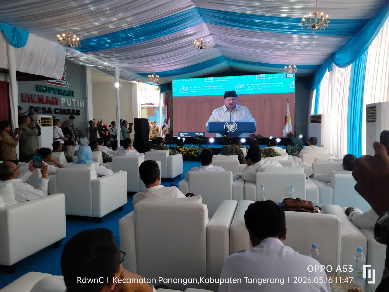 Polsek Panongan Kawal Peresmian 1.061 Koperasi Merah Putih di Tangerang, Kegiatan Nasional Berlangsung Aman dan Kondusif
