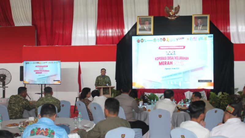Dandim 1016/Plk Ikuti Launching Operasionalisasi Koperasi Merah Putih Bersama Forkopimda