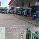 Pasca Penyesuaian Harga BBM, Polsek Telawang Intensifkan Monitoring di SPBU Non-Reguler PT SAM