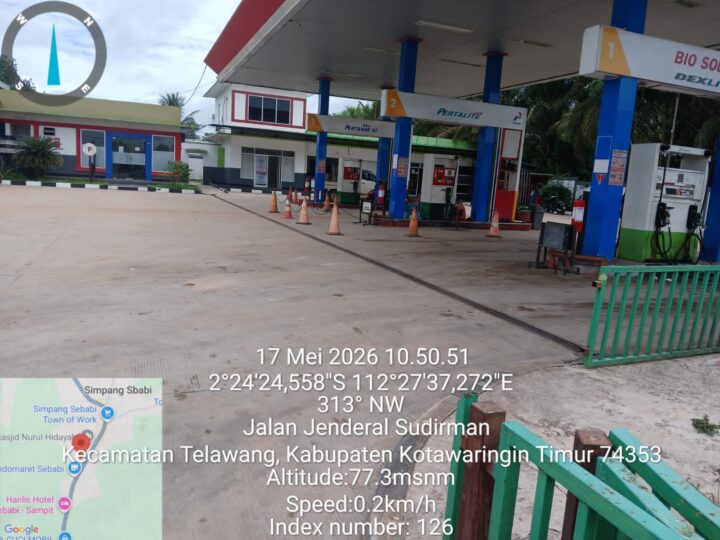 Pasca Penyesuaian Harga BBM, Polsek Telawang Intensifkan Monitoring di SPBU Non-Reguler PT SAM