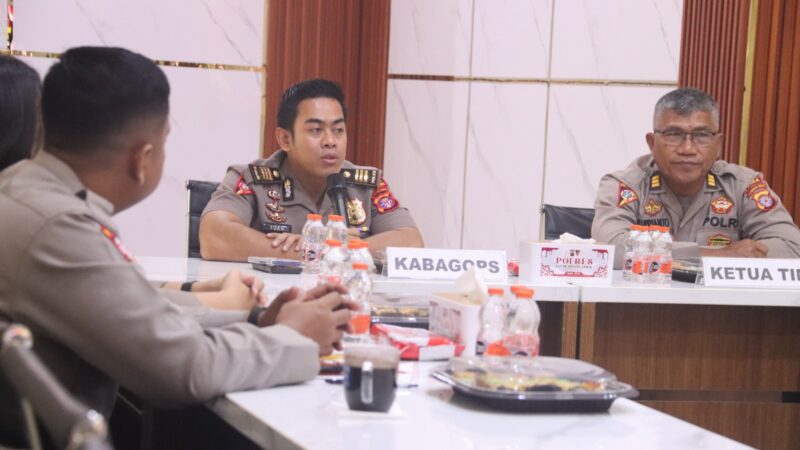 Tingkatkan Kinerja dan Pelayanan, Biroops Polda Kalteng Gelar Supervisi Kewilayahan di Polres Kotim