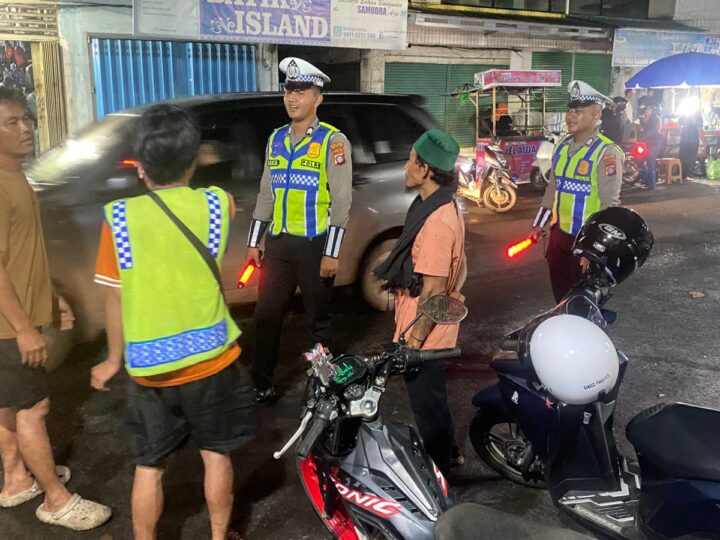 Satlantas Polres Kotim Gencarkan Blue Light Patrol Malam, Cegah Balap Liar dan Kejahatan Jalanan
