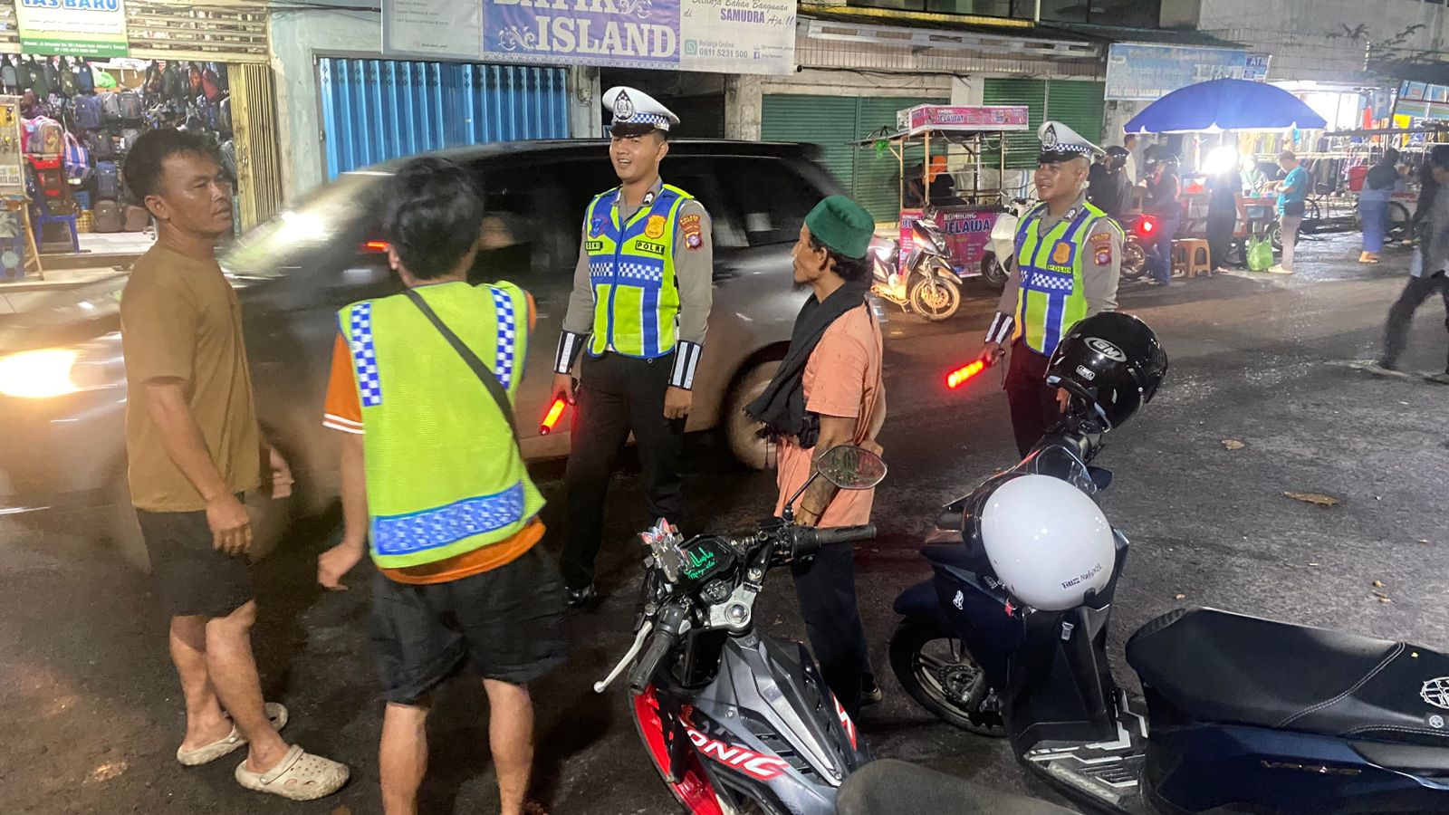 Satlantas Polres Kotim Gencarkan Blue Light Patrol Malam, Cegah Balap Liar dan Kejahatan Jalanan