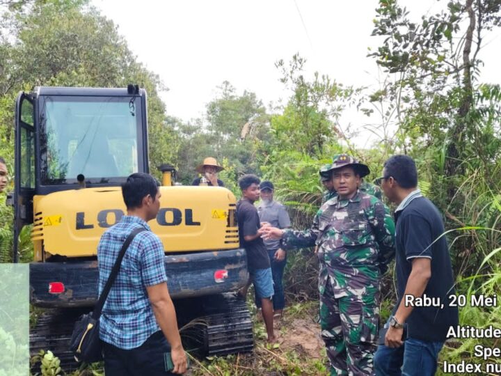 Kodim 1015/Spt Kawal Percepatan Pembangunan Satuan Yonif TP 923/Mentaya