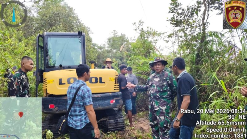 Kodim 1015/Spt Kawal Percepatan Pembangunan Satuan Yonif TP 923/Mentaya