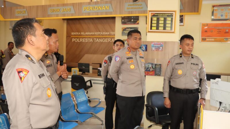 Supervisi dan Implementasi SPKT-Pamapta, Stamaops Polri Kunjungi Polresta Tangerang