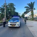 Satlantas Polres Kotim Kawal Ketat Rombongan Pangkogabwilhan I Pastikan Jalur Aman dan Lancar