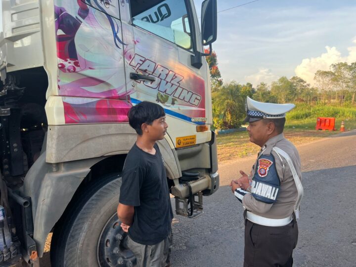 Sat Lantas Polres Kotim Gelar Razia Simpatik, Perkuat Edukasi Keselamatan di Jalan