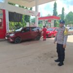 Polsek Kotabesi Monitoring Stok BBM dan Antrian di SPBU Kota Besi Pasca Penyesuaian Harga