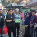 Polres Kotim Dan Komunitas Otomotif Salurkan Baksos untuk Korban Kebakaran