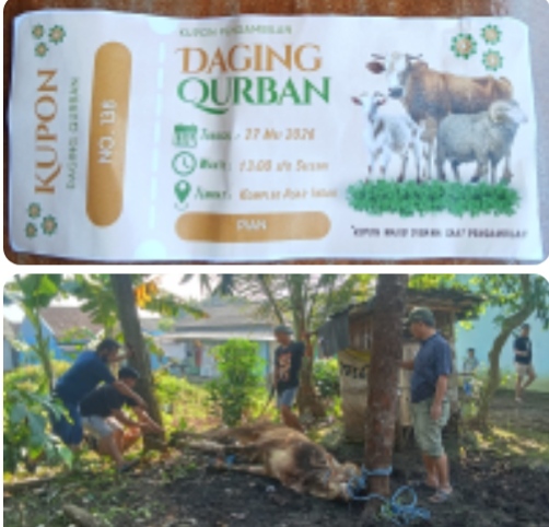Keluarga Besar Bapak Supendi (Pepen) Menyembelih 1 Ekor Sapi Qurban Berjalan Lancar Dan Semoga Berkah