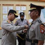 Kapolres Kotim Pimpin Upacara Penyerahan Jabatan Kabaglog dan Pelepasan Purnatugas Personel