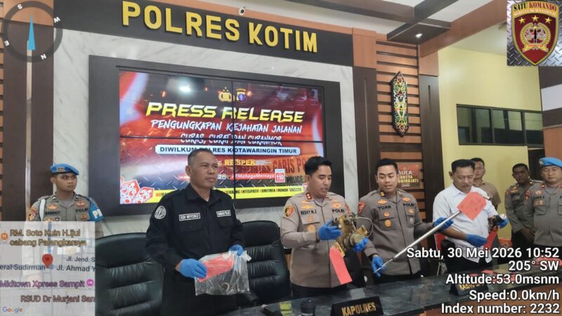 Tekan Angka Kejahatan Jalanan, Polres Kotim Amankan 78 Tersangka dari 80 Kasus