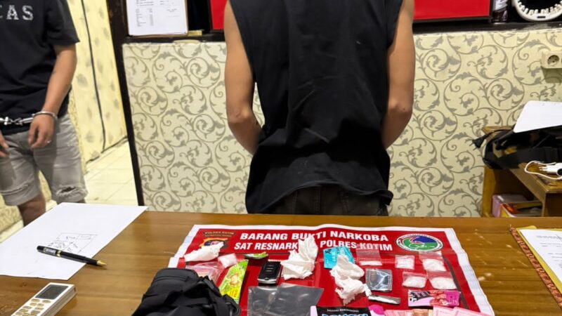 Dua Pemuda Kurir Narkoba di Sampit Diciduk, Polisi Sita 18,2 Gram Sabu