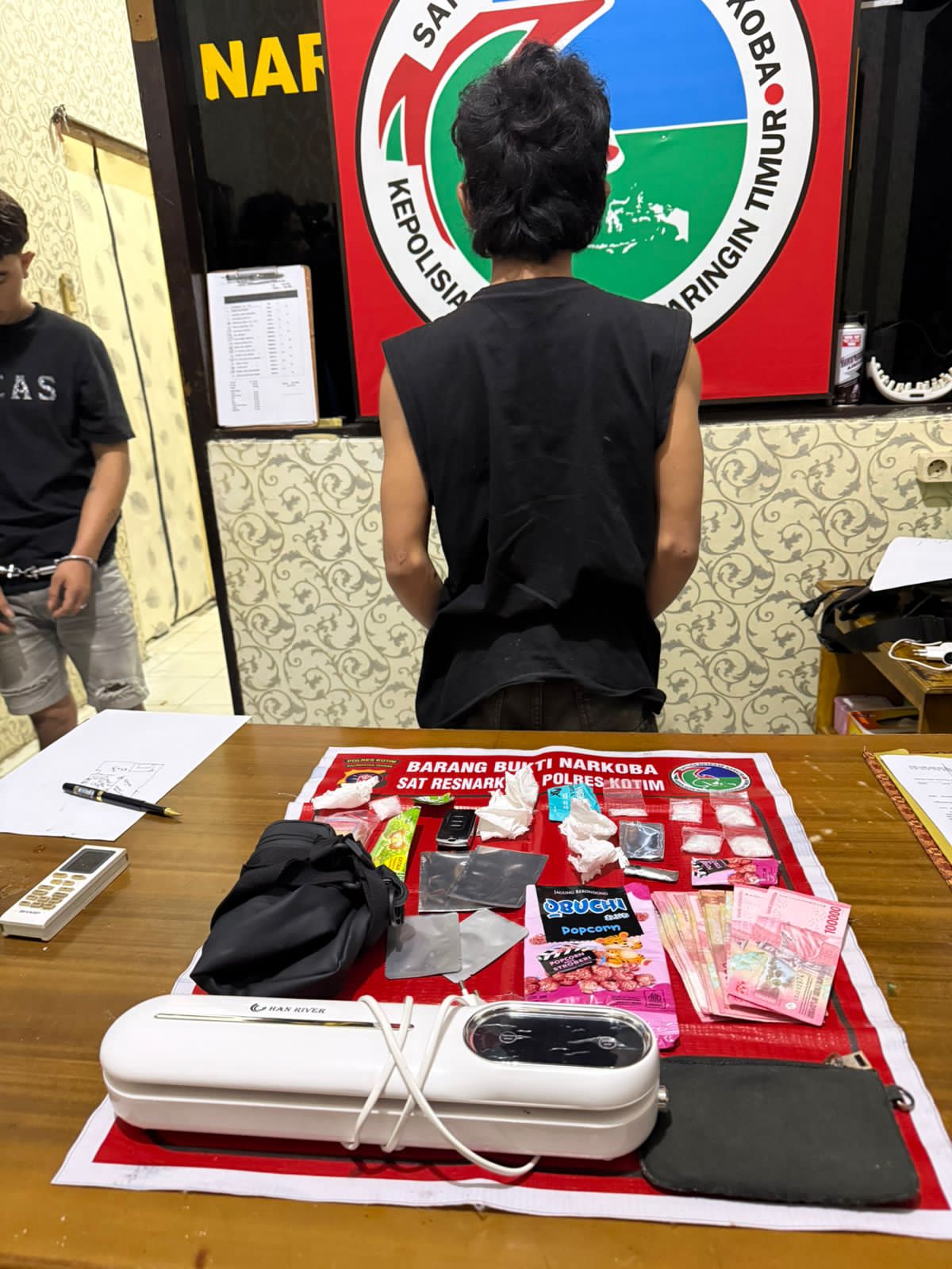 Dua Pemuda Kurir Narkoba di Sampit Diciduk, Polisi Sita 18,2 Gram Sabu
