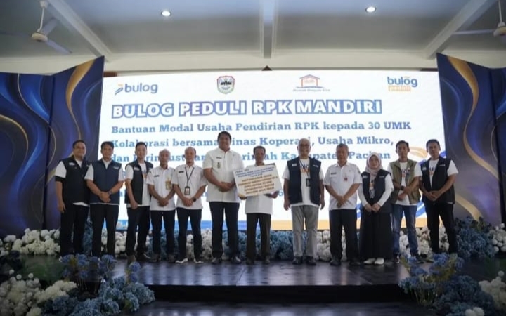 Program Bulog Peduli Rumah Pangan Kita (RPK) Berikan Bantuan Untuk 30 UMK di Kabupaten Pacitan
