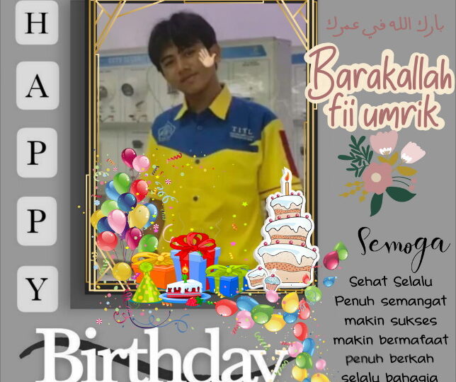 Selamat Ulang tahun Moh Ikbal Baetulrahman yang ke 18 th.