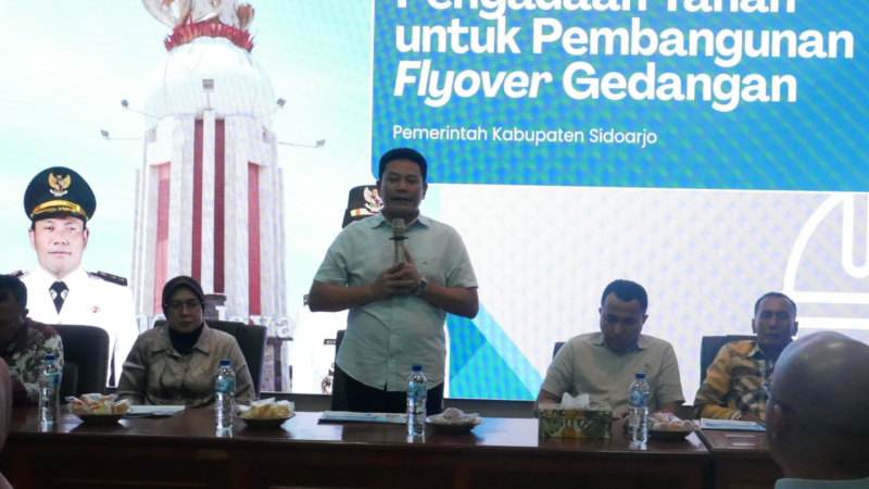 Pemkab Sidoarjo Sosialisasikan Pengadaan Tanah Flyover Gedangan, Target Rampung Akhir 2026