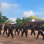 Pelihara Kemampuan, Personel Kodim 1015/Sampit Mengasah Kemampuan Lewat Latihan Pencak Silat Militer