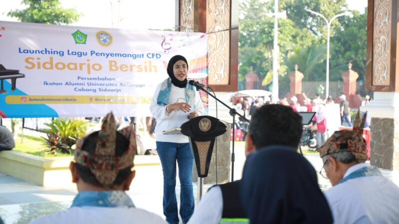 Wabup Mimik Idayana Apresiasi Peluncuran Lagu “Sidoarjo Bersih”: Perkuat Budaya Bersih di Car Free Day
