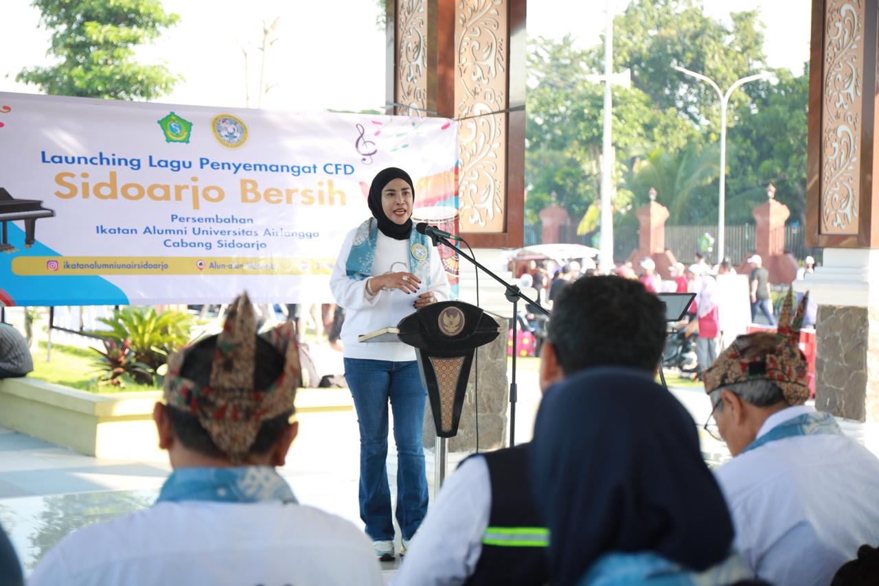 Wabup Mimik Idayana Apresiasi Peluncuran Lagu “Sidoarjo Bersih”: Perkuat Budaya Bersih di Car Free Day