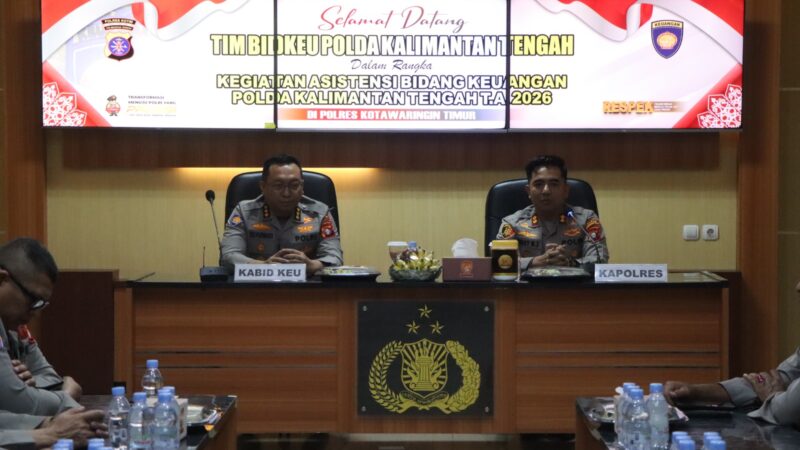 Tingkatkan Efisiensi Anggaran, Polres Kotim Terima Tim Asistensi Bidkeu Polda Kalteng